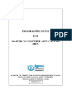 MCA Programme Guide Latest PDF