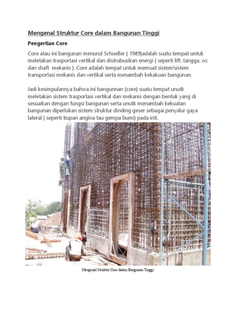 Struktur Core Dalam Bangunan | PDF