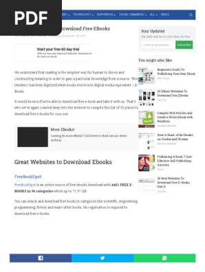 20 Best Websites to Download Free eBooks
