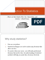 Introduction To Statistics Rev1