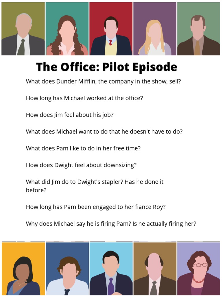The Office Pilot Episode Overview PDF