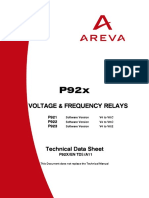 Areva P92X Manual