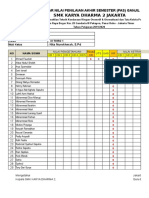 Form Nilai Pas Ganjil Xi Tkro 1