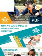 Tema 1. Curso Básico de Manipulación de Alimentos