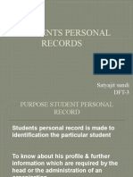 Students Personal Records Today