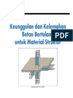 1.3 Keunggulan Dan Kelemahan Beton Bertulang Untuk Material Struktur PDF