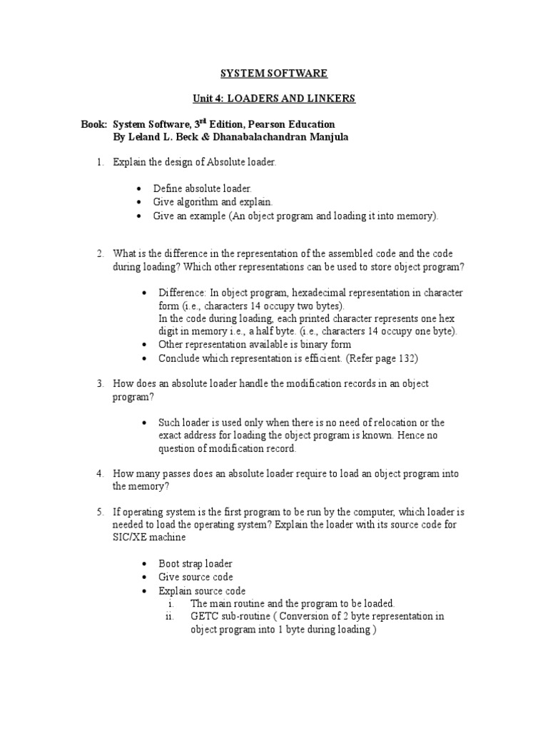 System Software PDF Library Computer Program
