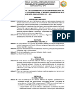 Reglamento General de Las Elecciones para Los Nuevos Representantes Del Cen