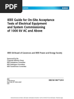 Ieee Guide for Onsite Acceptance Tests of Electrical Equipment A