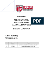 TURNING LAB EXPERIMENT