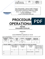 Procedura Evaluarea Elevilor