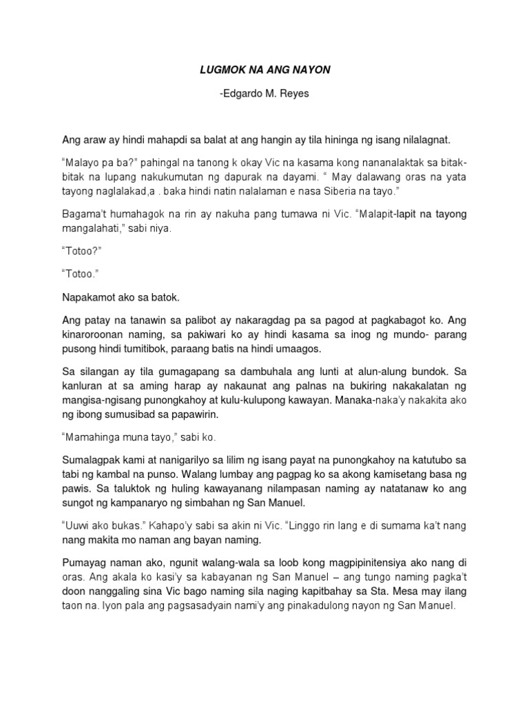 Lugmok Na Ang Nayon | PDF