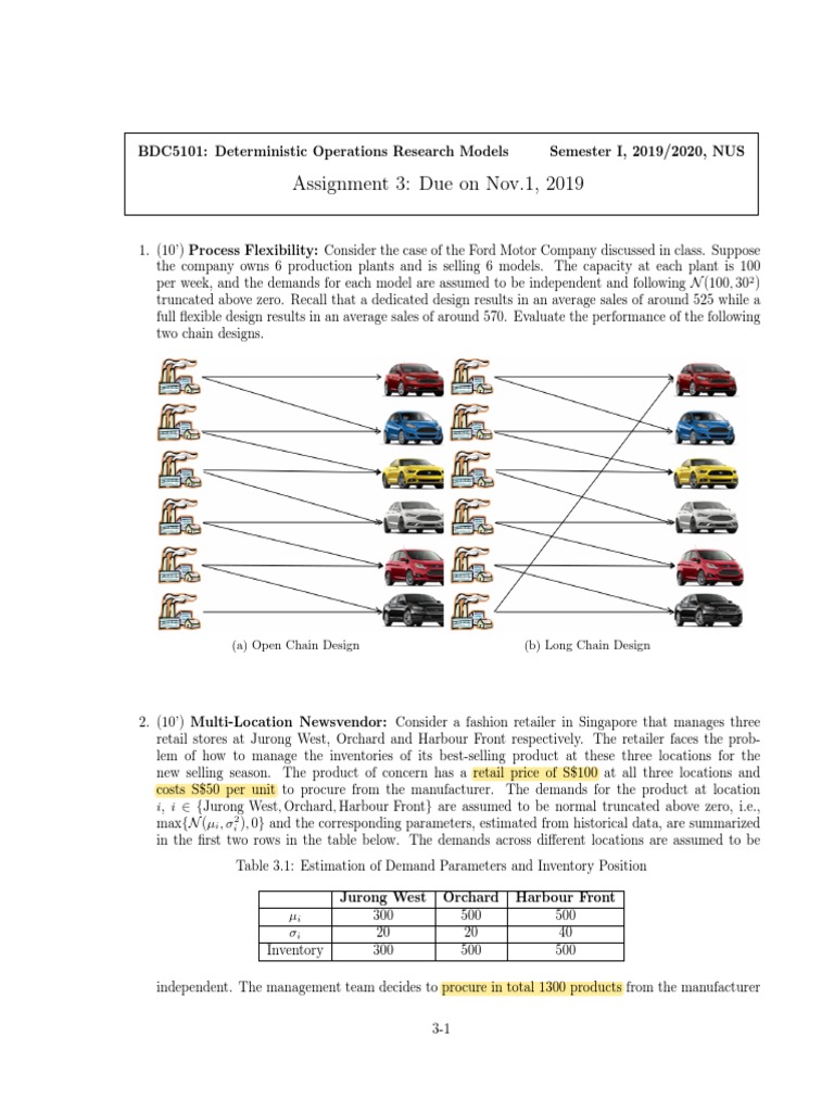 Deterministic Operations Research Models | PDF | Inventory | Retail
