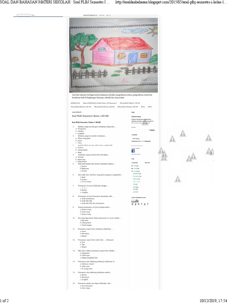 Soal Plbj Kelas 1 Pdf Pdf