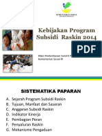 1.kebijakan Program Subsidi Raskin 2014 - Fin