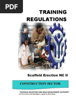 Training Regulations - Scaffold Erection NC II (Tesda)