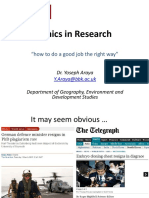 Ethics in Research PDF