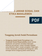 Tanggung Jawab Sosial Dan Etika Manajemen