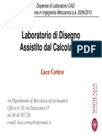 Laboratorio Di Disegno Assistito Dal Calcolatore