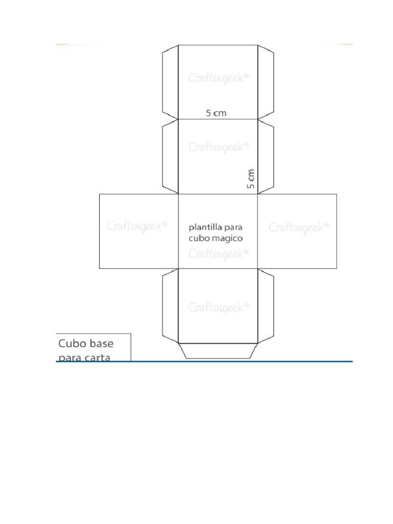 Plantilla Cubo | PDF