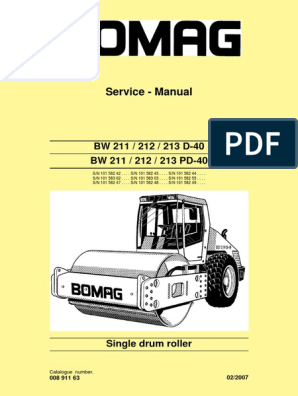 Roller - BW211D-40 PDF, PDF, Welding