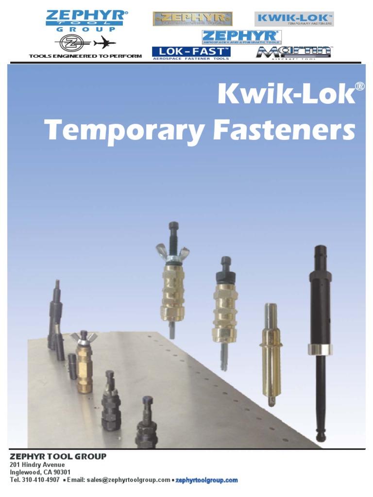 Zephyr K-Series Kwik-Lok Cleco Fastener Beginner Kit W/ Mesh Carry Bag (KZ5S40)