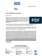 Requerimiento de información sobre accidente laboral