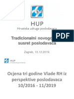 HUP - Ocjena Mjera Vlade 2019