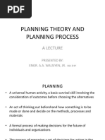 Urp - Planning Theory and Planning Process