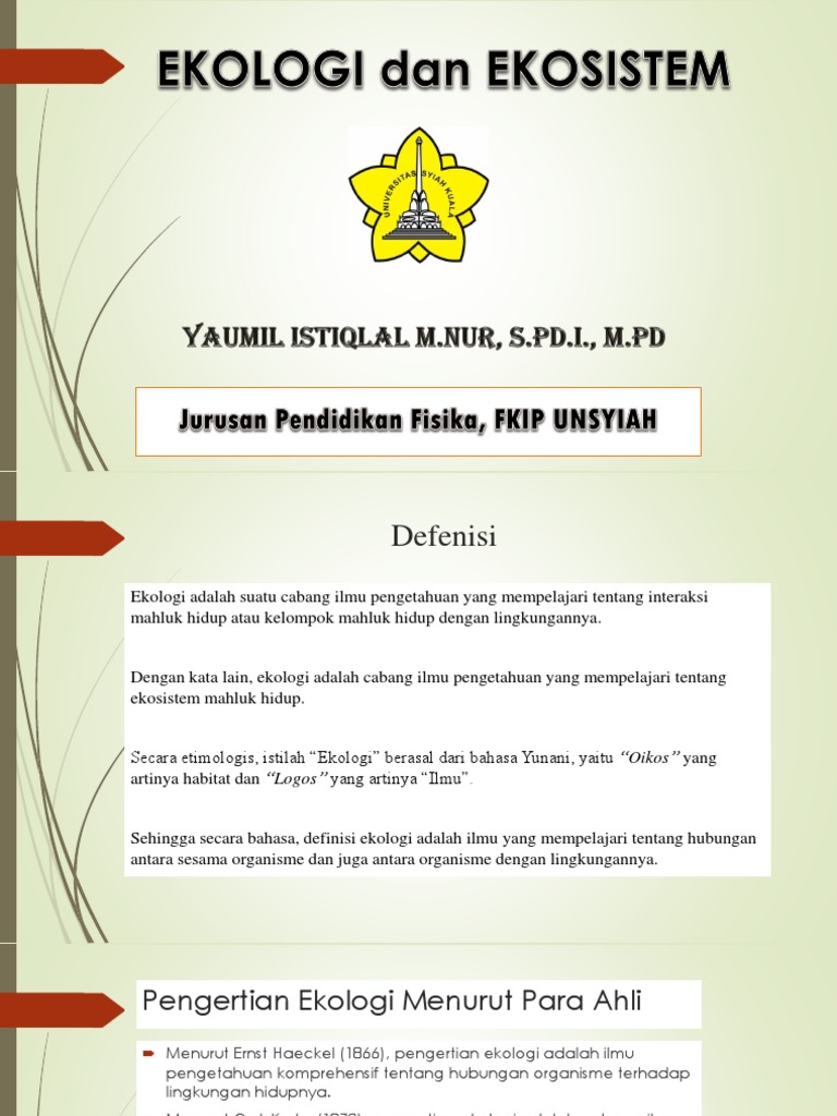 Materi Ekologi Ok Pdf