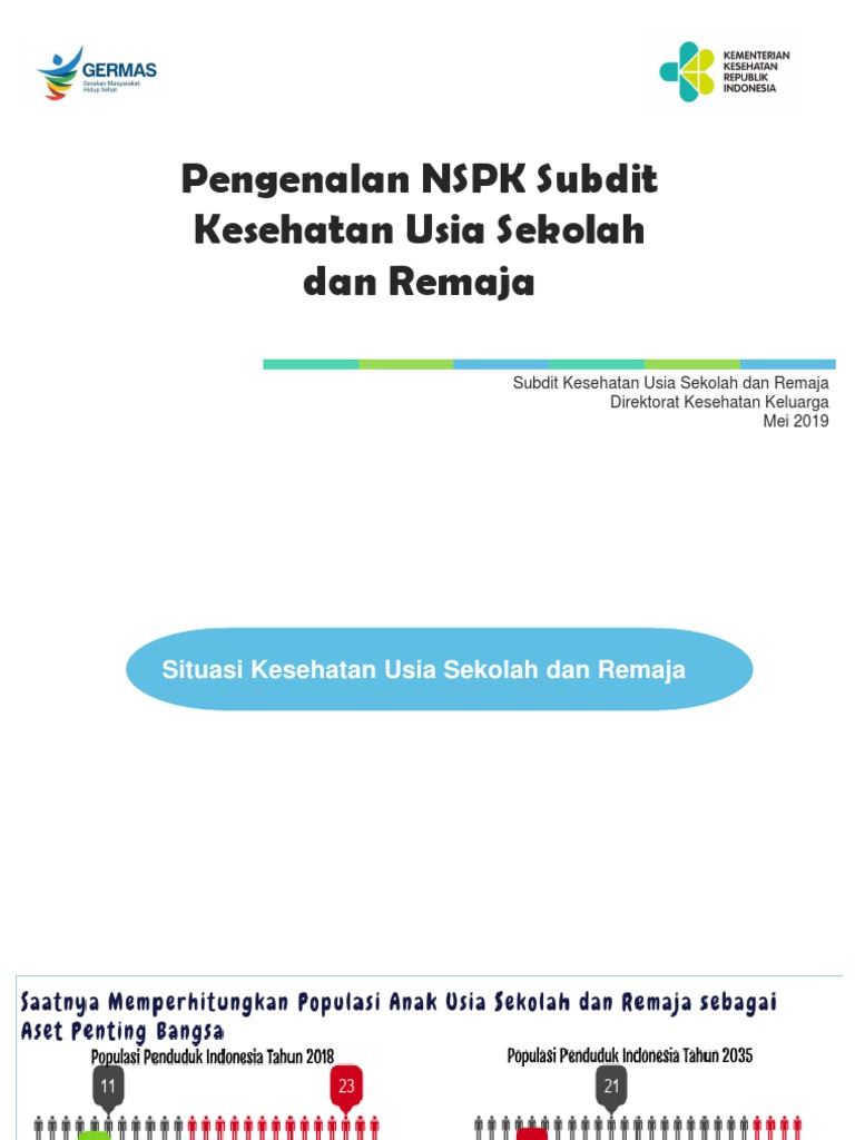 NSPK Kesehatan Usia Sekolah dan Remaja | PDF | Pengembangan Diri