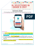 Attachment DSummary Sheet - Changing Landscape of Banking Sector PDF