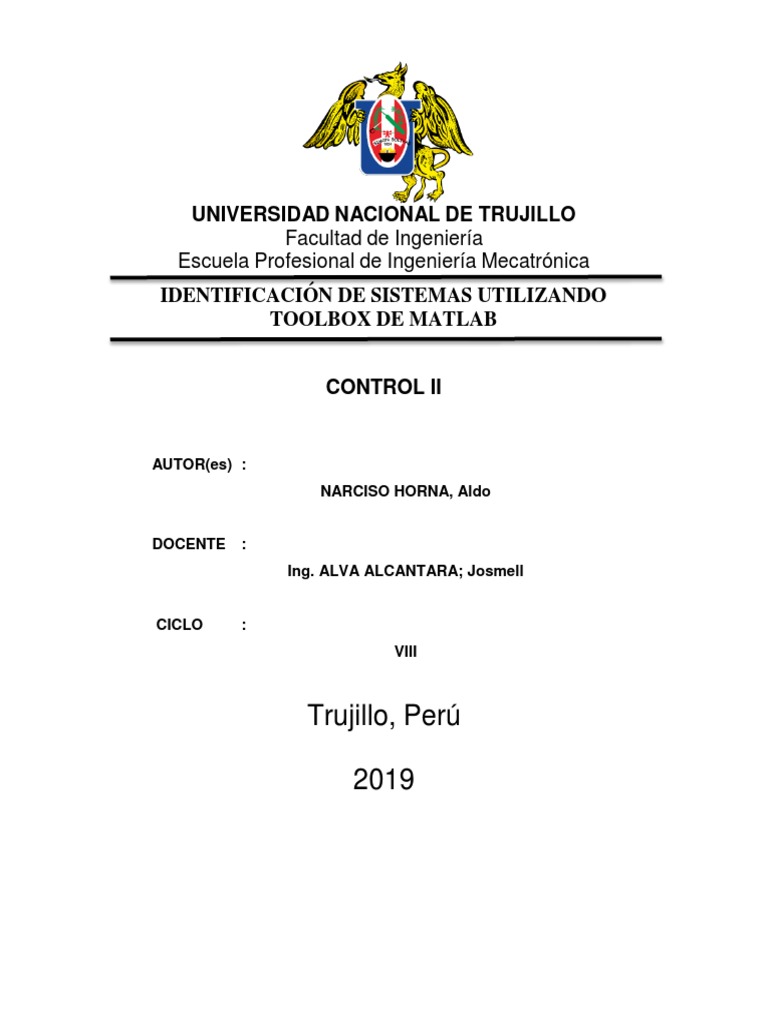 Identificación de Sistemas en MATLAB | PDF | Matlab | Sistema de control