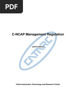 C Ncap Regulation China Pdf Car Safety