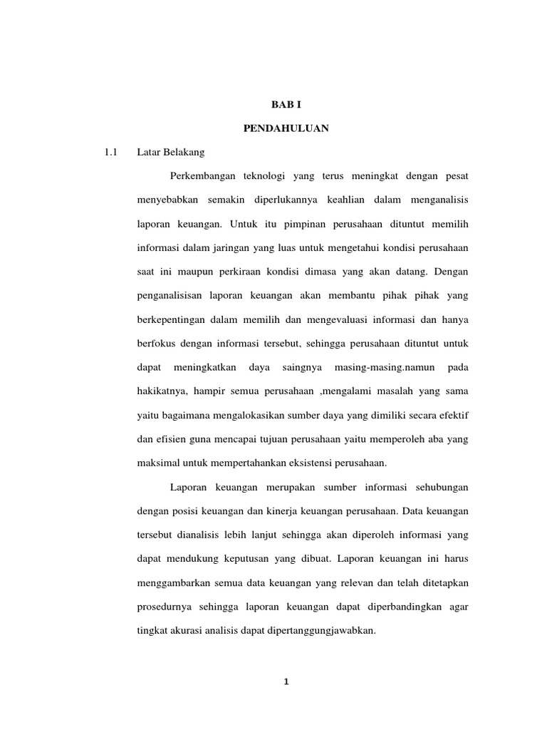 Tugas Proposal Ibu Eva Larasati S E M Sa Ak Analisis Kinerja Keuangan Untuk Skripsi