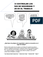 Control de Los Peligros de Seguridad y Salud en El Trabajo