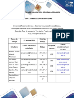 Informe práctica de laboratorio de química orgánica: Aminoácidos y proteínas