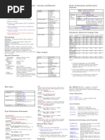 Fortran Quick Reference Cheat Crib Sheet PDF