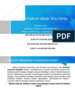 Hukum Hukum Dasar Kimia