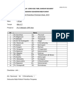 Borang PK 07 2 Senarai Kehadiran Mesyuarat