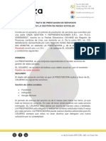 Contrato Gestión de Redes Sociales PDF