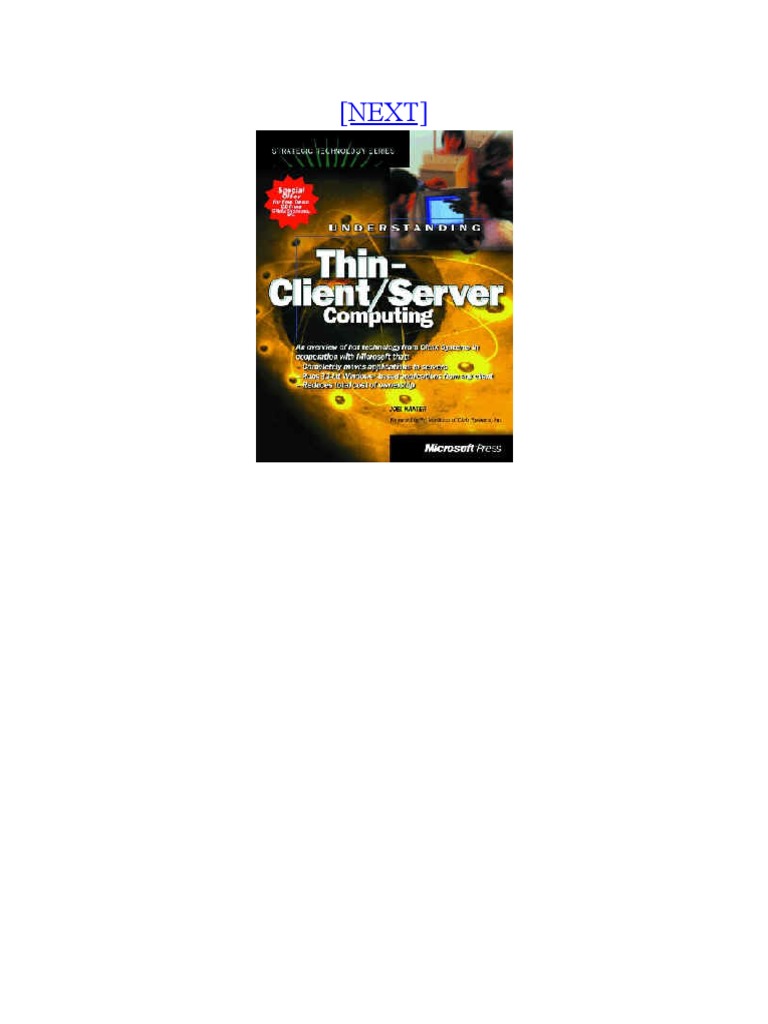 (Strategic Technology Series) Joel P Kanter - Understanding Thin-Client ...