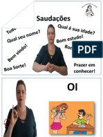 Saudações em Libras