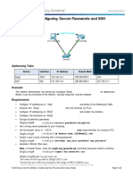 11.2.4.5 Packet Tracer - Configuring Secure Passwords and SSH PDF