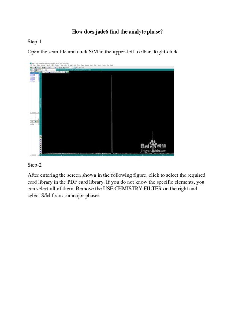 Using Jade6 for XRD Phase Analysis | PDF | X Ray Crystallography ...