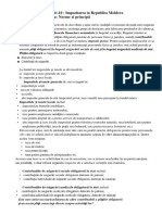 Tema NR 10 Impozitarea in Republica Moldova PDF