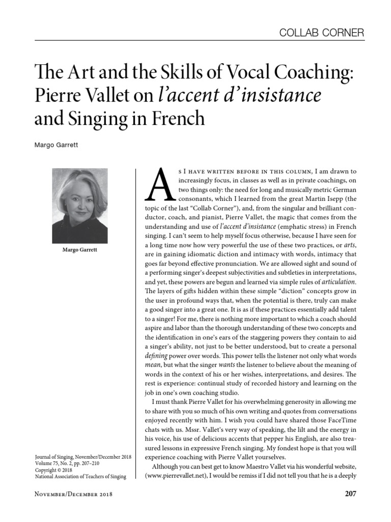 Vocal Coaching PDF | PDF | Stress (Linguistics) | Singing