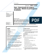 Determinacao de Oxigenio Consumido - Metodo Do Permanganato de Potassio