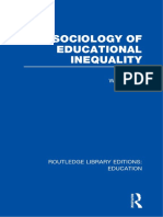 William Tyler Socioligy of Educational Inequality