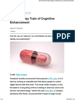 The Runaway Train of Cognitive Enhancement